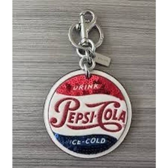Pepsi cola sequined bag charm NWOT - Picture 3 of 10